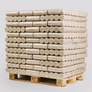 Briquettes de bois (Pellini) sans trou – Palette de 960 Kg