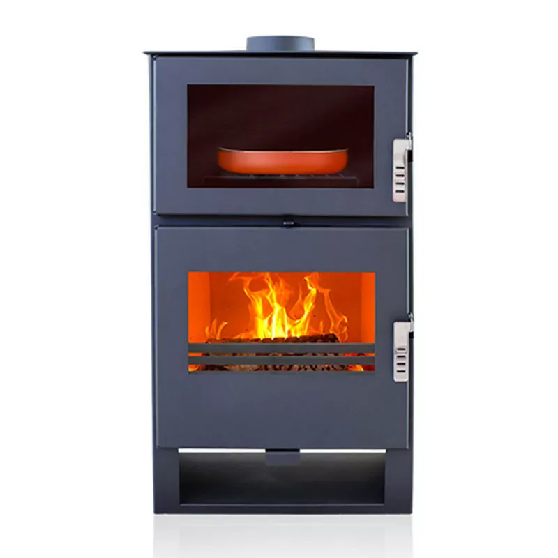 Poêle à bois avec four Carrio Inox - 9 Kw – Image 3