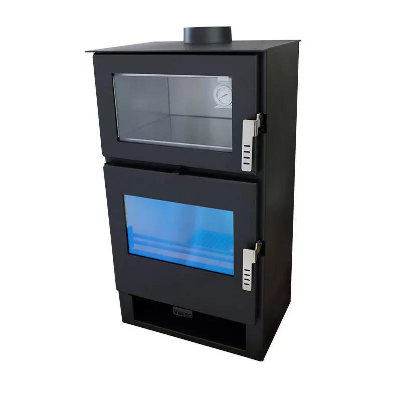 Poêle à bois avec four Carrio Inox - 9 Kw – Image 5